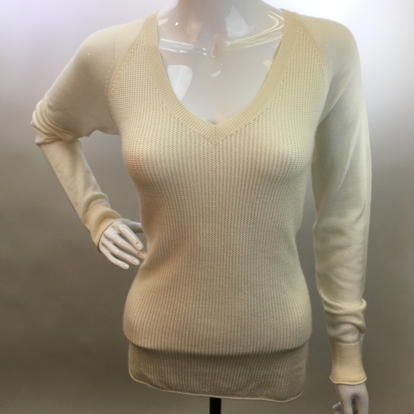 Loro Piana Sweaters - Loro Piana Cream White Cashmere Silk Blend Sweater